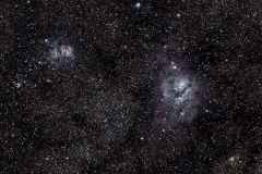 Lagoon and Trifid Nebula