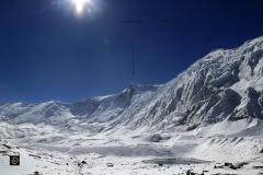 How massive these mountains are! Mount Annapurna South and Tilicho Range