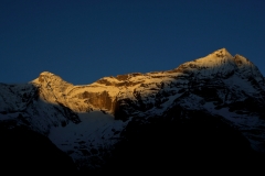 Mount Kongde Ri in Early Morning Golden Light